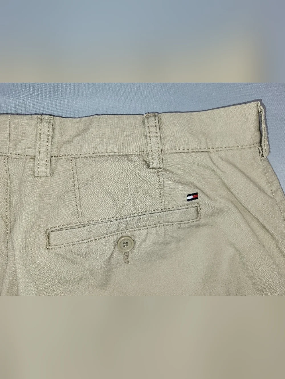 Tommy Hilfiger Mens Khaki Shorts Size 38 100% Cotton